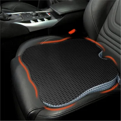 Produktbild von Autositzkissen,keilkissen Auto, Sitzkissen für Auto sitzkissen Auto Sitzkeilkissen für Auto, Memory Foam Autositzauflage (Schwarz)