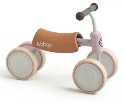 Balancier-Lauffahrrad, vierrädrig, für 1-2 Jahre, lila-rosa