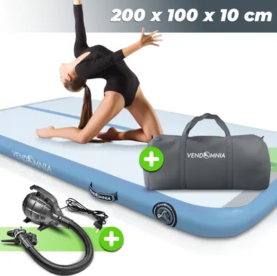 Produktbild von AIR Tracking TRACK Matte - aufblasbar, Tumbling 10/20 cm hoch, mit elektrischer Pumpe, Farbwahl, Größenwahl Farbe: Aeroblue Maße: 200x100x10cm
