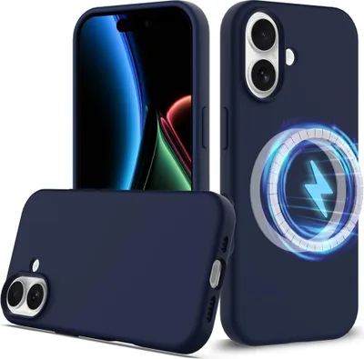 Produktbild von iPhone 17 Hülle - Coverup Liquid Colour Back Cover - MagSafe Compatible - Blau