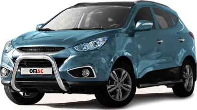 Image de Pare-Buffle Avant Pour Hyundai ix35 2010-2015 Acier Inoxy Argent
