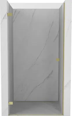 Zdjęcie produktu dla Mexen Lunar-B drzwi prysznicowe uchylne lewe 55 cm, transparent, złote - 832-055-000-50-00-L