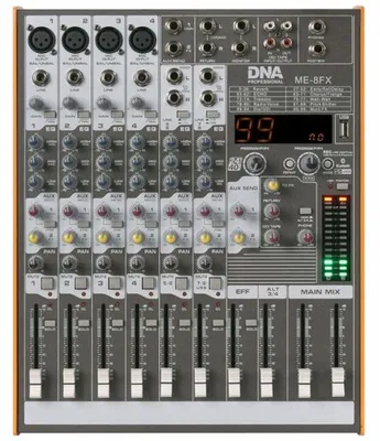 Immagine prodotto di DNA ME-8FX audio mixer  8 channels  USB  Bluetooth