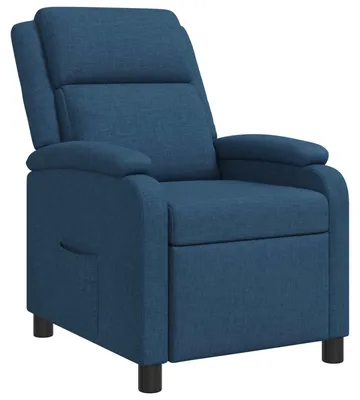 Image de Fauteuil club bleu en tissu vidaXL