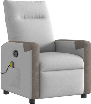 Produktbild von vidaXL Massagesessel Wolkengrau Stoff