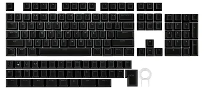 Immagine prodotto di Set di tasti trasparenti per tastiere meccaniche da gaming - 142 tasti