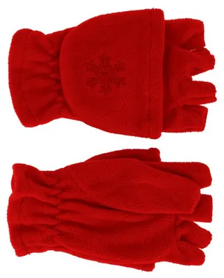 Produktbild von Halbfinger Handschuh mit Klappe aus Fleece für Kinder!
