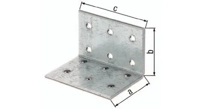 Obrázek produktu pro Alberts 847135 Lochplattenwinkel, sendzimirverzinkt, 80 x 80 x 60 mm, 50er Set
