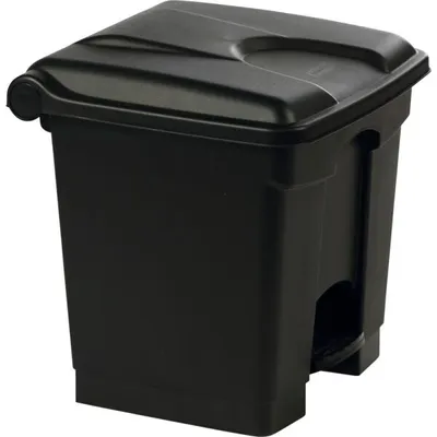 Immagine prodotto di Cestino a pedale in plastica, nero, 30 litri