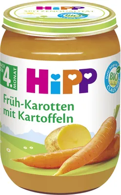Produktbild von Hipp Frh-Karotten mit Kartoffeln, 190g
