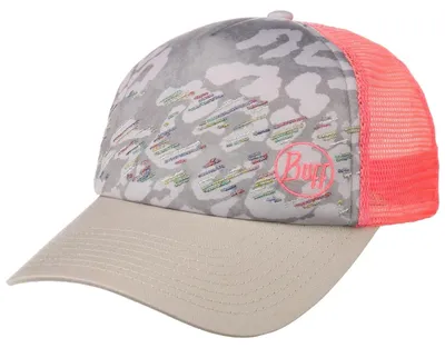Zdjęcie produktu dla BUFF Fahrradmütze - TRUCKER OZIRA KIDS - Grau/Rosa UNI KIDS