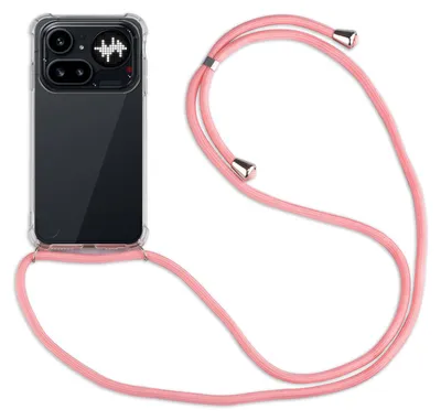 Produktbild von Handykette für Nothing Phone (4A) Pro Handyhülle mit Band Hülle Kordel in Rosa