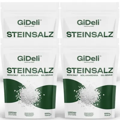 Obrázek produktu pro Kamená sůl 20 kg, hrubá, kuchyňská sůl, sůl do koupele, posypová sůl, halit, bez přísad, GiDeli