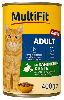 Image de Multi Fit Adult Sauce Lapin, Canard 6 x 400 g