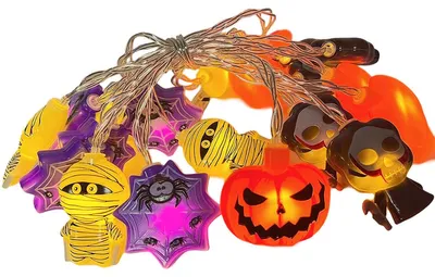 Produktbild von Halloween-Lichterkette, 20 LED-Fensterlichter für die Halloween-Party zu Hause