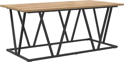 Produktbild von "im Sonderangebot"Satztische/Couchtisch elegantes Design - Wohnzimmertisch - Artisan-Eiche 100x50x40cm Sperrholz und Metall - Couchtische DEMöbel644090