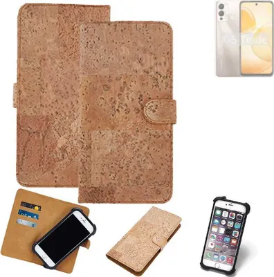 Produktbild von K-S-Trade Hülle kompatibel mit Infinix Hot 12 Play  Kork Handyhülle Cover  Schutzhülle TPU Case Bumper in Hellbraun, (1x)