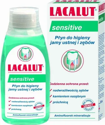 Obrázok produktu pre Jemný ústny výplach Lacalut Sensitive 300 ml