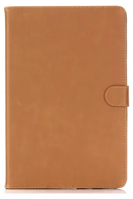 Produktbild von Für Samsung Galaxy Tab S3 SM-T820 SM-T825 9,7 Zoll (2017) Schutzhülle Case Schutz Hülle Kunstleder Premium Tasche Etui HELLBRAUN mit Standfunktion