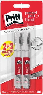 Produktbild von Pritt 1758024, 8 ml, Weiß, Fettdruck, Sichtverpackung, 4 Stück(e)