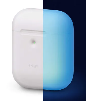 Produktbild von Elago Kabelloses Ladecase aus Silikon für AirPods 2 / AirPods 1, Nachtblau