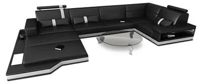 Produktbild von Mini Sofa Messana U-Form in Leder