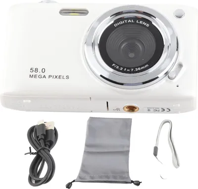 Immagine prodotto di fotocamera digitale 4K per adolescenti 58MP HD schermo da 2,88 pollici zoom 16x autofocus Fotografia di viaggio compatta Vlog