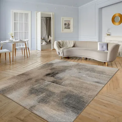 Produktbild von TT Home Wohnzimmer Teppich Kurzflor Wohnzimmerteppich Modern Plüschig Abstrakt Größe 160x220 cm