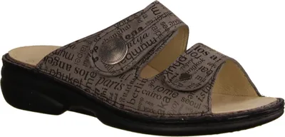 Produktbild von Finn Comfort Sansibar, Damen, Pantolette, Mud (Grau), bequem, Leder, NEU - Damenschuhe Pantolette / Zehentrenner, Grau, leder (words)