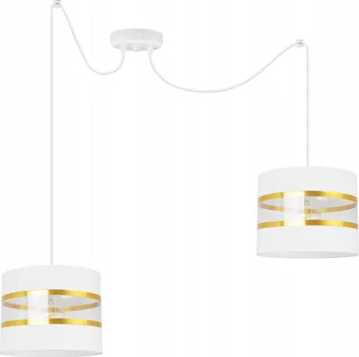Produktbild von Moderne Pendelleuchte Kronleuchter mit Lampenschirm – Hängelampe Deckenlampe für Wohnzimmer, Esszimmer und Schlafzimmer