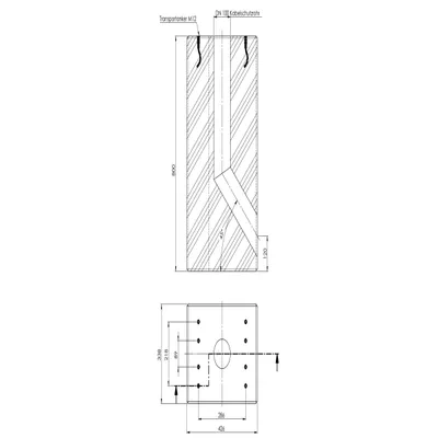 Produktbild von ABL Betonfertigfundament für Ladesäulen eMC2/eMC3 EMC9999