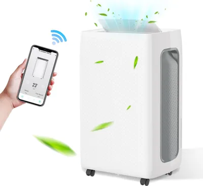 Obrázok produktu pre Odvlhčovač vzduchu Jayseuw - 26 l / deň, 4,5 l nádoba, do 30 m², elektrický, sušenie bielizne, 24H časovač, automatický režim - výkon odvlhčovania miestnosti
