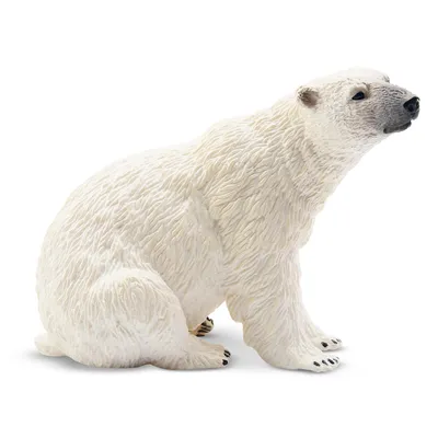 Produktbild von Toymany ML00264 Eisbär sitzend 11,5 cm Wildtiere