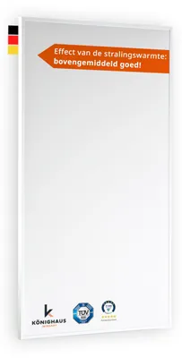 Image de Chauffage infrarouge de 130 W - Montage mural - Surface de chauffe : 1-3 m²