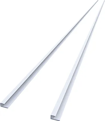 Produktbild von 210cm Kantenprofil Aluminium Profil für 3mm Aluverbundplatte Matt Weiß