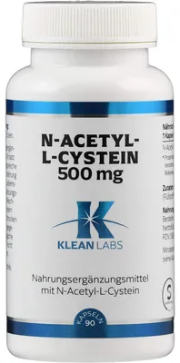 Produktbild von N-Acetyl-L-Cystein 500 mg Klean Labs Kapseln 90 St
