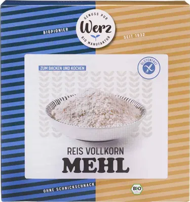 Produktbild von Reis-Vollkorn-Mehl - glutenfrei 1kg