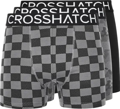 Produktbild von Crosshatch - "Bresler" Boxershorts für Herren(3er-Pack) BG1910 (L) (Schwarz)