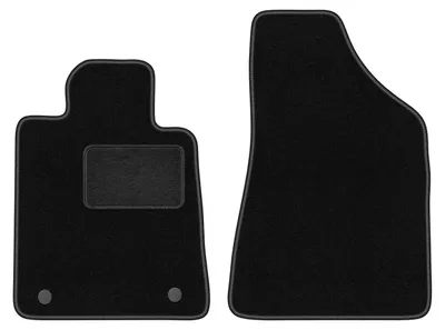Zdjęcie produktu dla Wielganizator dywaniki welurowe LUX przednie do Renault Safrane liftback (1992-2000) - czarne dywaniki samochodowe BASIC komplet (2 szt.)
