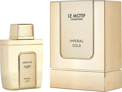 Produktbild von Orientica Le Motif Imperial Gold, Unisex, 85 ml, Flüssiges Parfüm, Bergamotte, Zitrus, Zitrone, Citrus,Bergamot, Green Lemon, Violet Leaves, Jasmine Tea, Lavender
