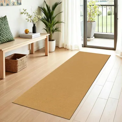 Produktbild von Schmutzfangmatte 60 x 180 cm Fußmatte Innen Haustür Waschbar rutschfest Natur