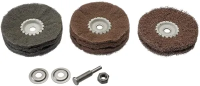 Produktbild von LIPPRITE® Satinierset 4-teilig D 100mm , mit Spannschaft