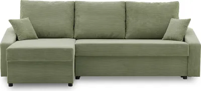 Produktbild von Ecksofa mit schlaffunktion universelle Seite , Sofa DORMA L-förmig, 231x140cm Olivgrün