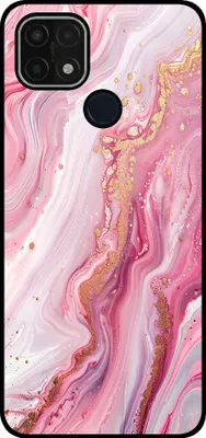 Produktbild von Smartphonica Telefon Fall geeignet für Oppo A15 / A15s mit Marmor-Druck - TPU zurück Abdeckung Fall Marmor-Design - Pink