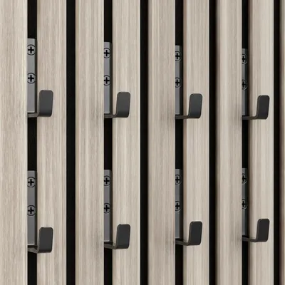 Immagine prodotto di Gancio nero per pannelli acustici - 8 pezzi - larghezza 13 mm