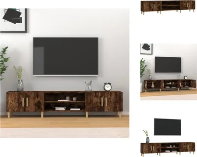 Immagine prodotto di mobile TV vidaXL rovere fumé 180x31,5x40 cm materiale a base di legno - Mobili TV
