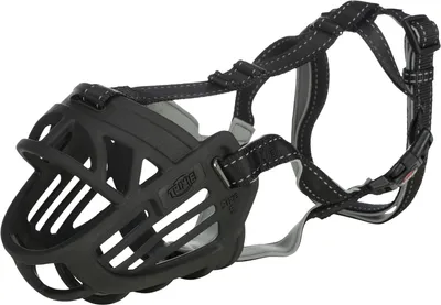 Produktbild von TRIXIE 17612, Hund, Maulkorb, M, Schwarz, Einfarbig, Nylon