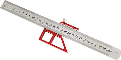 Zdjęcie produktu dla Linijka centrująca 12 cali 45�� 90�� Linijka pomiarowa Narzędzie do trasowania do obróbki drewna