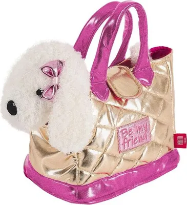 Obrázok produktu pre Perletti - Złota torebka Didi dog 28cm pluszowa maskotka premium