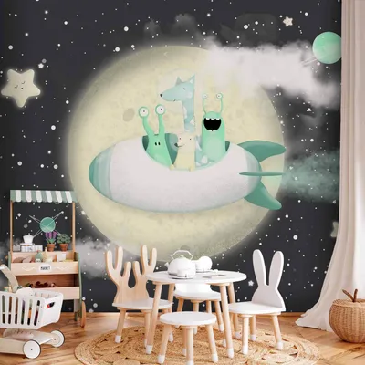 Produktbild von Vlies Fototapete - Space Adventure - First Variant 250x175 cm Für Kinder e-A-10008-a-a